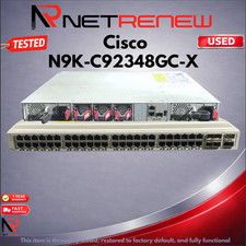 Cisco Nexus N9K-C92348GC-X   Managed 48 PORT 1GB RJ-45 4x 25GB Network Switch picture