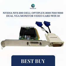 NVIDIA NVS 300 Dual Monitor VGA Graphics Video Card PCIe x16 Windows 10 picture