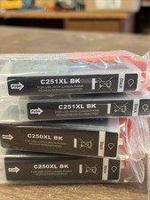 EZink Canon C250XL C251XL Compatible Ink Cartridges- 13- ALL SEALED. See Pics picture