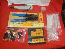 Network Tool Kit RJ45 Crimper Cable Tester Strippers for Ethernet Cables Cat 6 picture