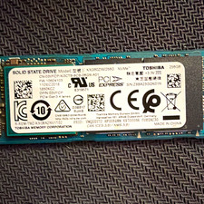 Toshiba XKG60ZNV256G 256GB M.2 NVMe PCIe Gen3 x4 Internal SSD Laptop/PC picture