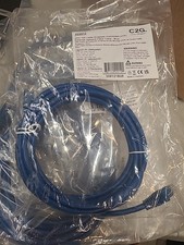 10 New Cables C2G 22012 15ft CAT 5e 1 Gb 550Mhz Snagless Patch Cable - Blue picture