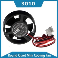 3010 Round Brushless Quiet Mini Cooling Fan DC 3.7V 5V 9V 12V 24V For Laptop picture