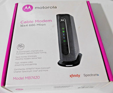 Open Box Motorola Cable Modem 16x4 686 Mbps Model MB7420 Comcast XFINITY picture