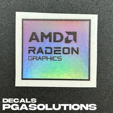 1x AMD Radeon Graphics Desktop / Laptop Custom Sticker Label (Holographic) picture