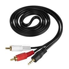 3.5mm Jack to RCA Stereo Audio Cable 10ft Smarphone CD Player PC Amplifier Cord picture