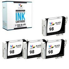 4-Pack CMYi Replacement Epson 98 Black Ink Cartridges for Artisan 730 800 810 picture