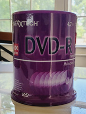 BLANK DVD-R DVD+R DVD 16X120 MINUTES NEW SEALED 100 PACK NEXXTECH picture