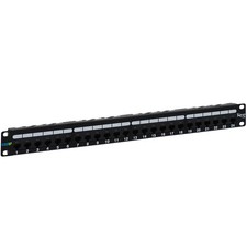 ICC PATCH PANEL CAT 6A 24-PORT 1 RMS ICMPP0246B UPC 633758092197 picture