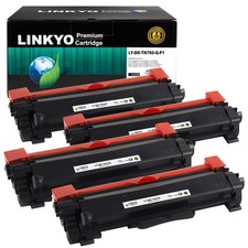 LINKYO Toner Cartridge Replacement for Brother TN760 TN-730 High Yield 4-Pack picture