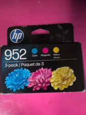 HP 952 3-PACK Cyan Magenta and Yellow Ink Cartridges - Genuine picture