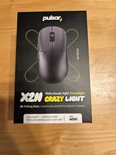 Pulsar X2N CRAZY LIGHT Mini Gaming Mouse Jet Black Optical TTC Gold Encoder picture