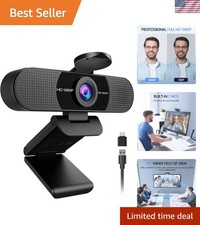 C960 1080P Webcam with Dual Mics & Privacy Cover - Perfect for Video Calls picture
