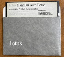 Vintage Lotus Magellan Auto-Demo 1989 5.25 Inch Floppy Disk Software picture