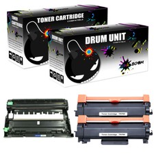 2 Toner & 1 Drum Cartridge fits Brother TN760 DR730 DCP-L2550DW HL-L2350DW picture