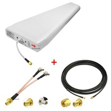 2-Pack 3G/4G/LTE Yagi Log Periodic Directional Antenna SMA +2 TS9 Splitter cable picture
