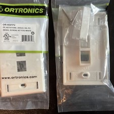 Ortronics OR- KSFP2 Keystone, 2Hole , PC Desig,Kit Fog White( LOT OF 13 ) picture