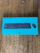 Logitech MK200 Media Corded Keyboard and Mouse Combo picture