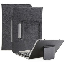 Universal USB Keyboard Folio Leather Case Stand Cover For 8/9/10 Inches Tablet picture