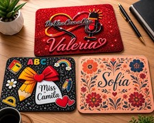 Custom Personalized Mouse Pad with Name Logo Photo Design Office Gaming picture