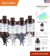 Efficient 3D Printer Resin Bundle - 4kg Total, Perfect for DIY & Jewelry Design picture