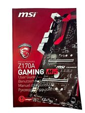 msi Gaming Series User Guide Book Only Motherboard Z170A Gaming M5 Manual picture