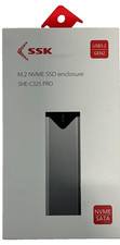 SSK SHE-C325 Pro M.2 NVMe SATA SSD Enclosure USB 3.2 Gen 2 10Gbps Aluminum picture