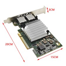 For Intel X540-T2 X540-AT2 10G PCI-E Dual RJ45 Ports Ethernet Network Adapter US picture