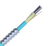 12-Strand Plenum Multimode OM3 Interlocking Armor Fiber Optic Cable - Per Foot picture