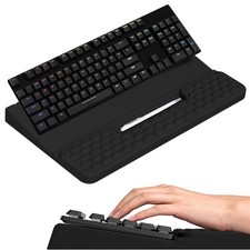 1 PC Black Keyboard Stand Riser Holder Lift Tray Soft Memory Foam Wrist Pad picture
