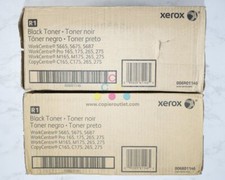 2 Cosmetic OEM Xerox WorkCentre 265,C165,C175 Black Toner Cartridges 006R01146 picture