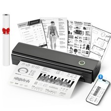 Portable Printers Wireless for Travel, N80 Wireless Thermal Printer Bluetooth... picture
