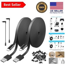 10FT Power Extension Cable - Compatible with Wyze, Blink & Nest Cam - 2 Pack picture