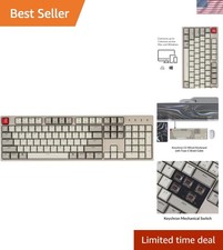 C2 Full Size Wired Mechanical Keyboard Compatible with Mac, Brown Switch, 104... picture