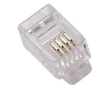 1000 pcs Modular Handset RJ9 Plug Connector Telephone Phone Jack Crimp, 4P4C picture