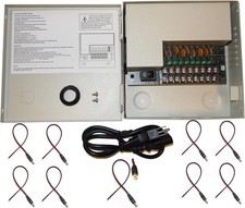 Evertech 8 Channel Port 12V DC 5 Amp Amper with PTC Fuse Distributed Power Suppl picture