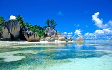 Landscape nature beach sea Custom Gaming Mat Desk picture