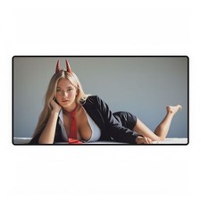 Power Desk Mat – Sexy Chainsaw Man Anime Girl Art, Bold Gamer Mouse Pad Print picture