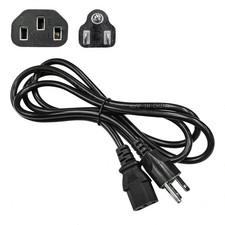 100 LOT AC Power Cord Cable Desktop Monitor Computer 6ft IEC320 Heavy Duty picture