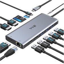 Multiport USB C Hub: 4K HDMI, Ethernet, and 100W Power for Efficient Workspaces picture