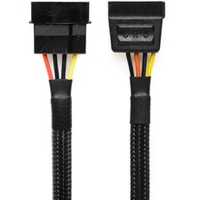 CRJ 4-Pin Molex to 15-Pin SATA Power Adapter Cable - 12