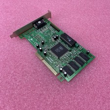 Vintage SIS 6326 AGP 4MB Pine 5968-2 Graphics Card Tested picture