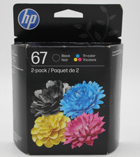 HP 67 2-pack Black/Tri-color Original Ink Cartridges - EXP 09/2027 picture
