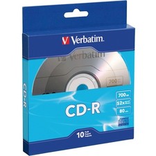 Verbatim 97955 CD-R 80min 700MB 52x Silver 10pk Box picture