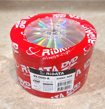 50 Pack RIDATA Blank DVD-R 8x Shiny NSR No Logos Non Stacking Ring Printable picture
