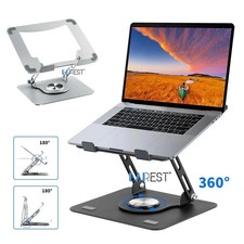 360° Adjustable Laptop Stand Rotating Desk Holder Foldable Riser for 10–17.3” picture