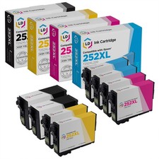 Reman Ink Replacements for Epson 252XL HY (2 Blk, 2 C, 2 M, 2 Y, 8-Pk) picture