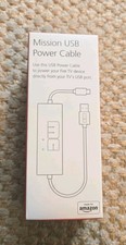 Mission Cables MC45 USB Power Cable for Amazon Fire TV NIB picture