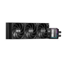 PCCOOLER CPS DS360 360mm AIO Liquid CPU Cooler LCD Screen Black AM5 LGA1700 picture