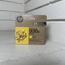 Genuine HP 936e EvoMore Yellow Original Ink 1,650 Pgs 4S6V5LN Dated Nov 27 + OEM picture